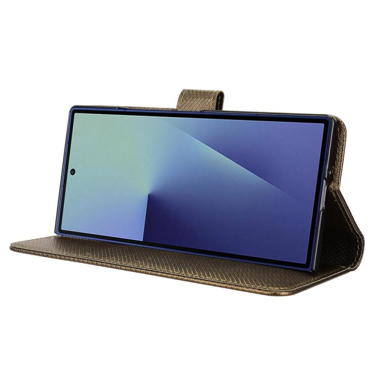 For Samsung Galaxy Z Fold7 Diamond Texture Leather Phone Case