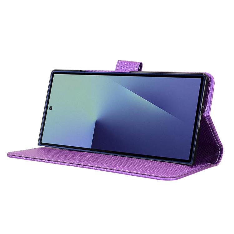 For Samsung Galaxy Z Fold7 Diamond Texture Leather Phone Case