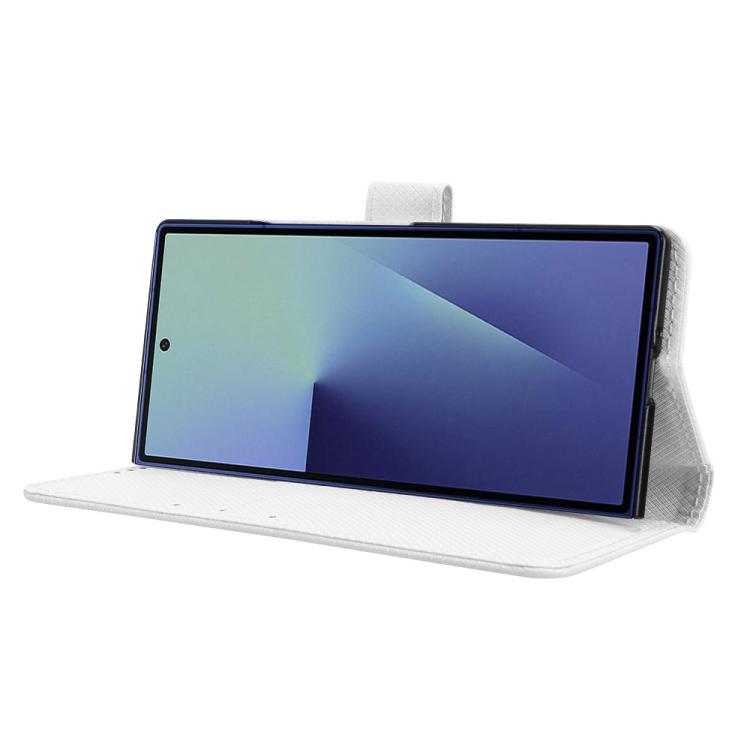 For Samsung Galaxy Z Fold7 with Pen Slot Diamond Texture Leather Phone Case