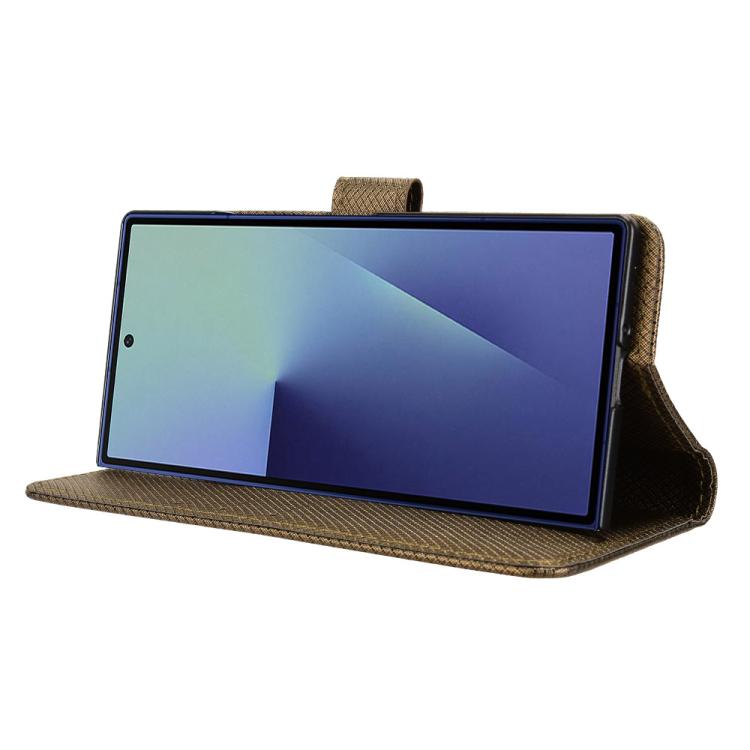 For Samsung Galaxy Z Fold7 with Pen Slot Diamond Texture Leather Phone Case