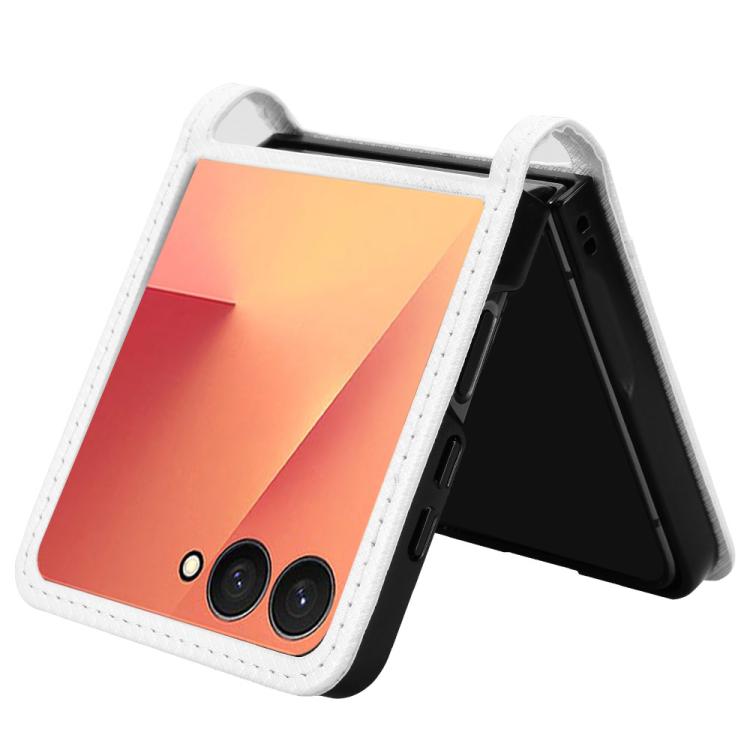 For Samsung Galaxy Flip7 5G Diamond Texture Leather Phone Case