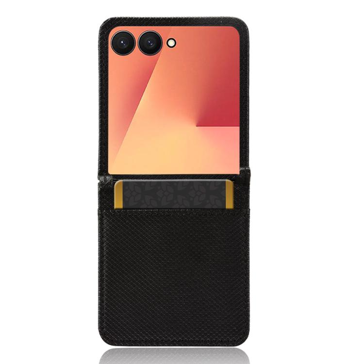 For Samsung Galaxy Flip7 5G Diamond Texture Leather Phone Case