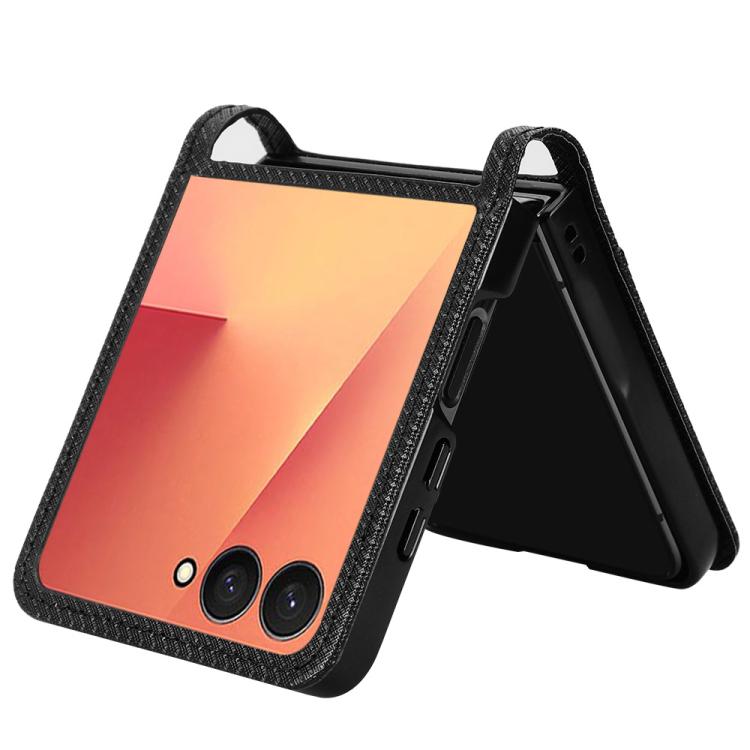 For Samsung Galaxy Flip7 5G Diamond Texture Leather Phone Case