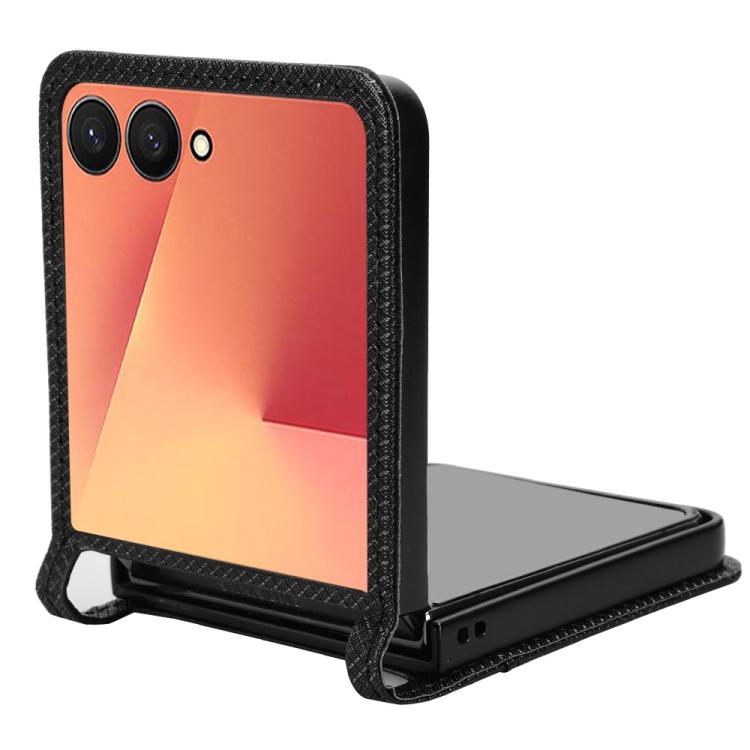 For Samsung Galaxy Flip7 5G Diamond Texture Leather Phone Case