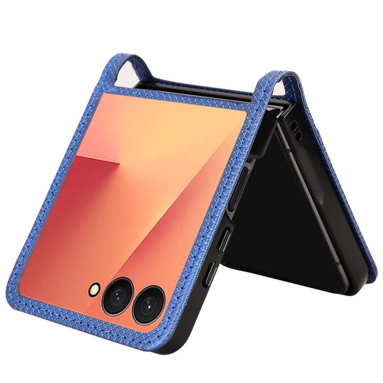 For Samsung Galaxy Flip7 5G Diamond Texture Leather Phone Case