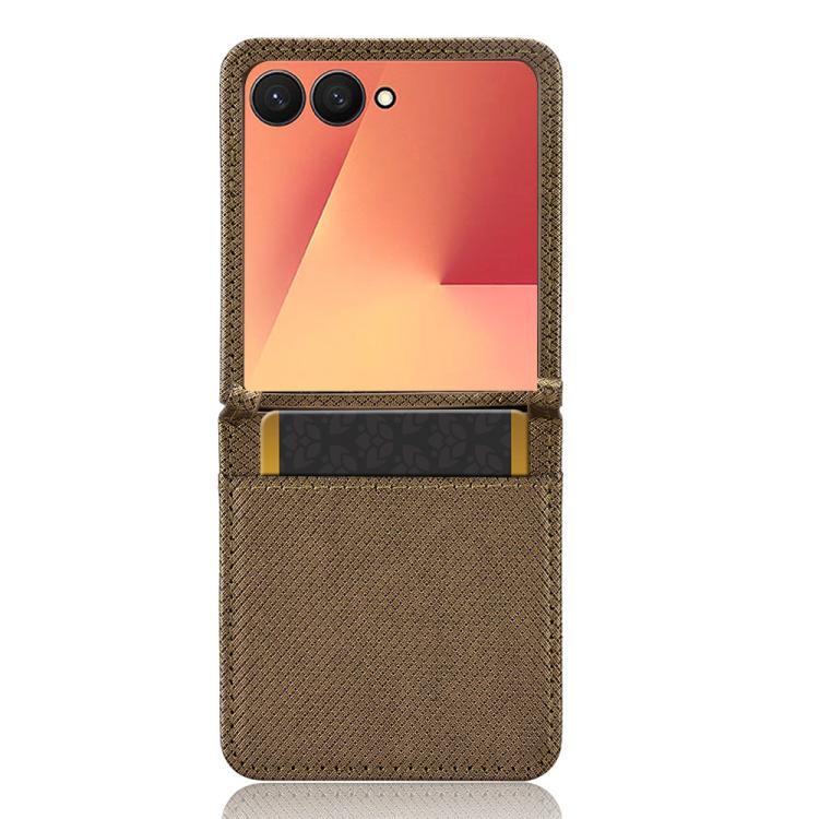 For Samsung Galaxy Flip7 5G Diamond Texture Leather Phone Case