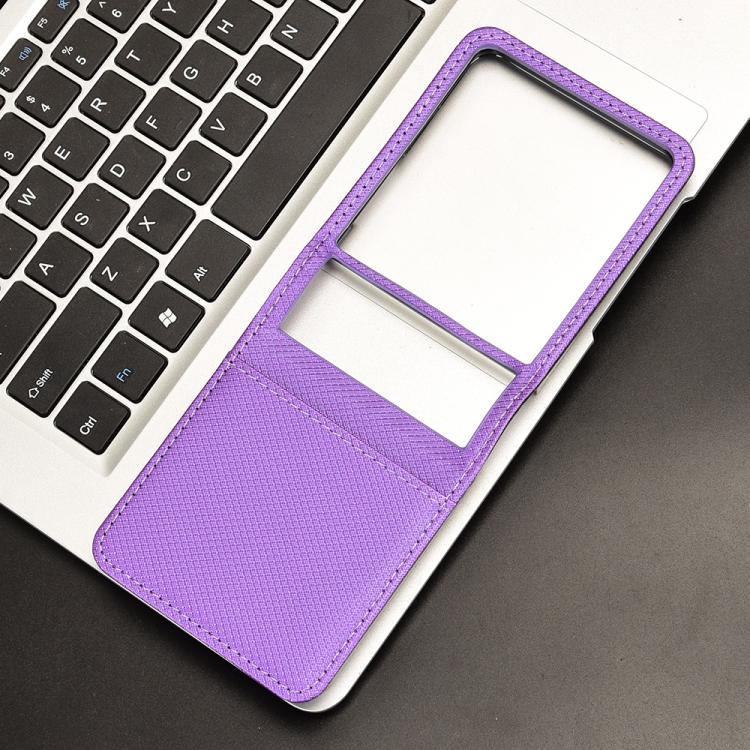 For Samsung Galaxy Flip7 5G Diamond Texture Leather Phone Case