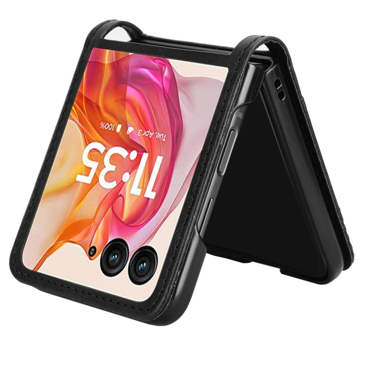 For Motorola Razr 50 Ultra Retro Texture Leather Phone Case