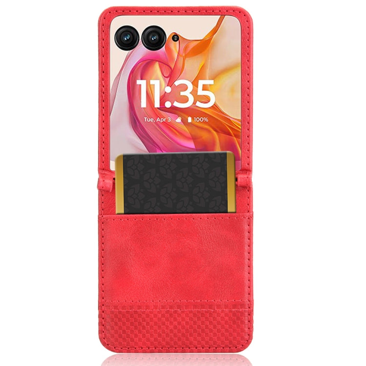 For Motorola Razr 50 Ultra Retro Texture Leather Phone Case