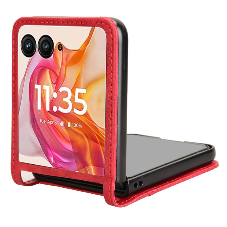 For Motorola Razr 50 Ultra Retro Texture Leather Phone Case