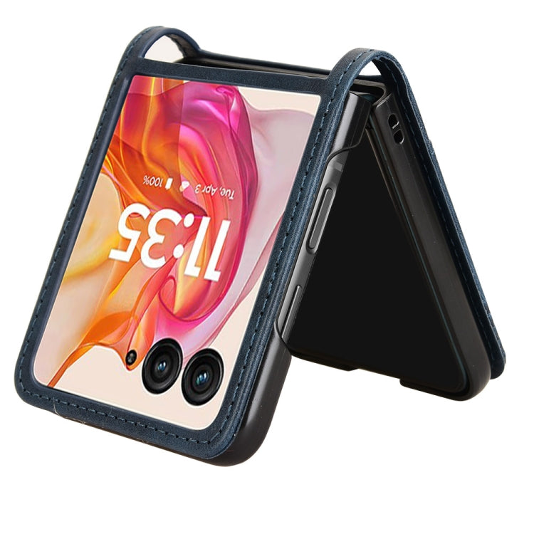 For Motorola Razr 50 Ultra Retro Texture Leather Phone Case