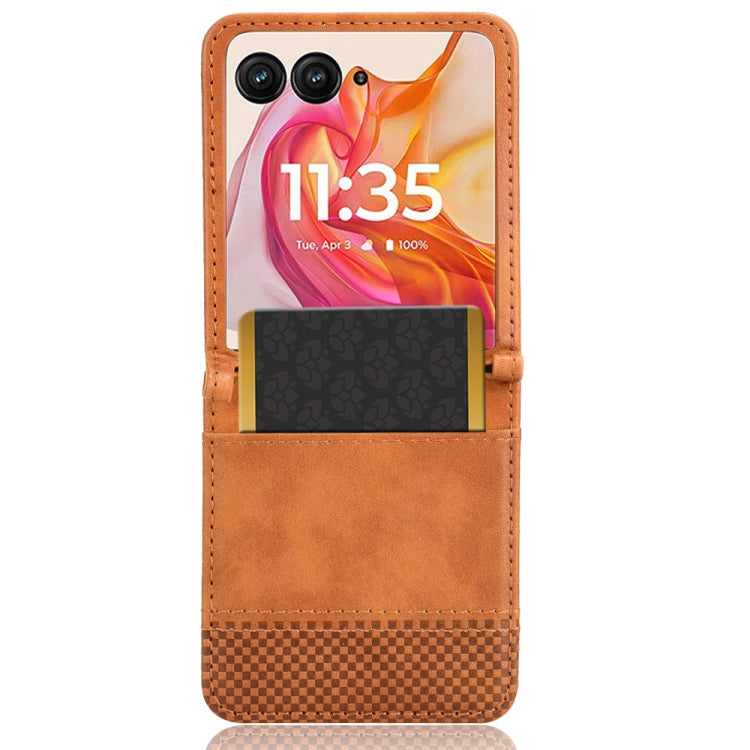 For Motorola Razr 50 Ultra Retro Texture Leather Phone Case