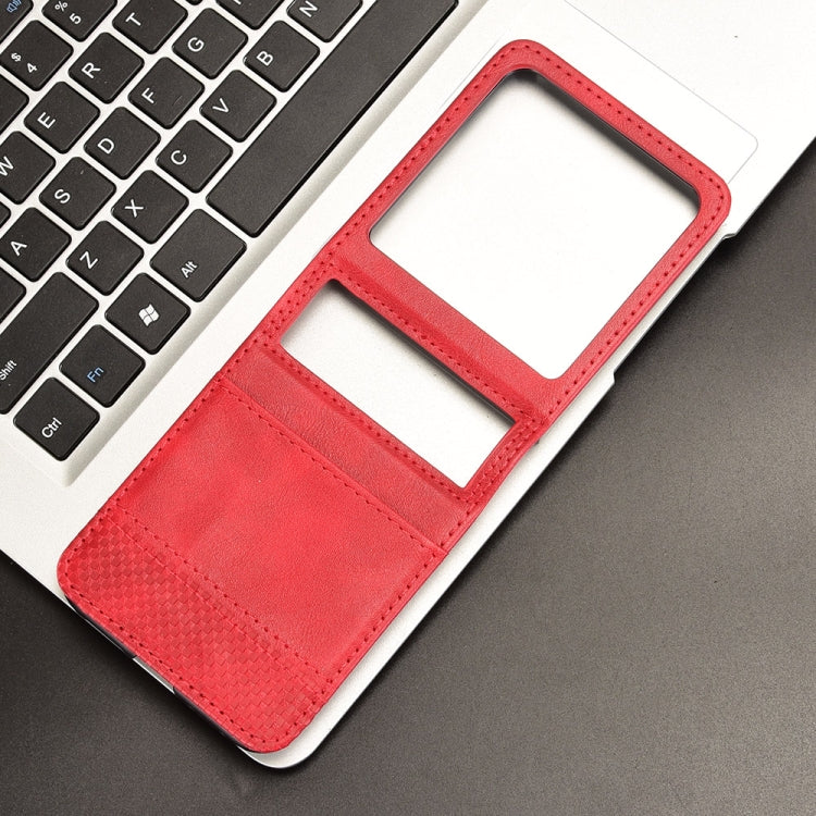 For Motorola Razr 50 Retro Texture Leather Phone Case