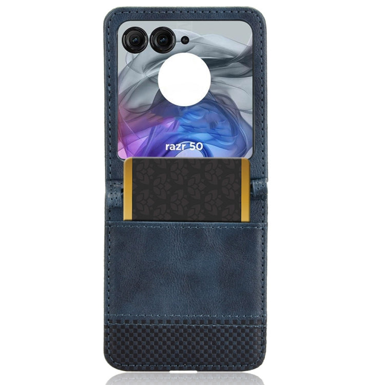 For Motorola Razr 50 Retro Texture Leather Phone Case