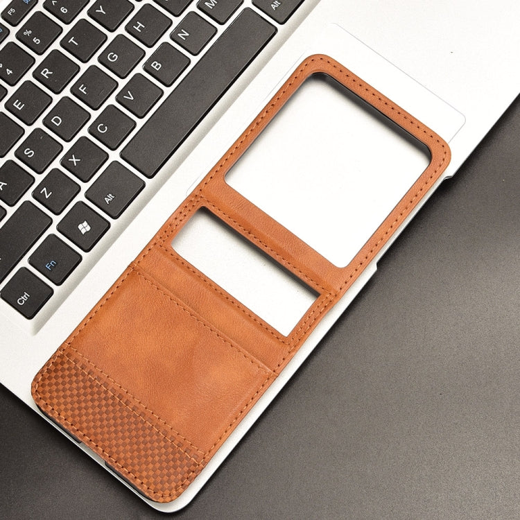 For Motorola Razr 50 Retro Texture Leather Phone Case