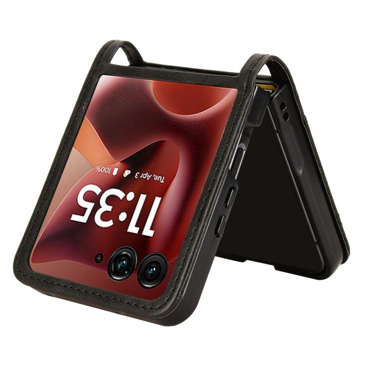 For Motorola Razr 60 Ultra Retro Texture Leather Phone Case