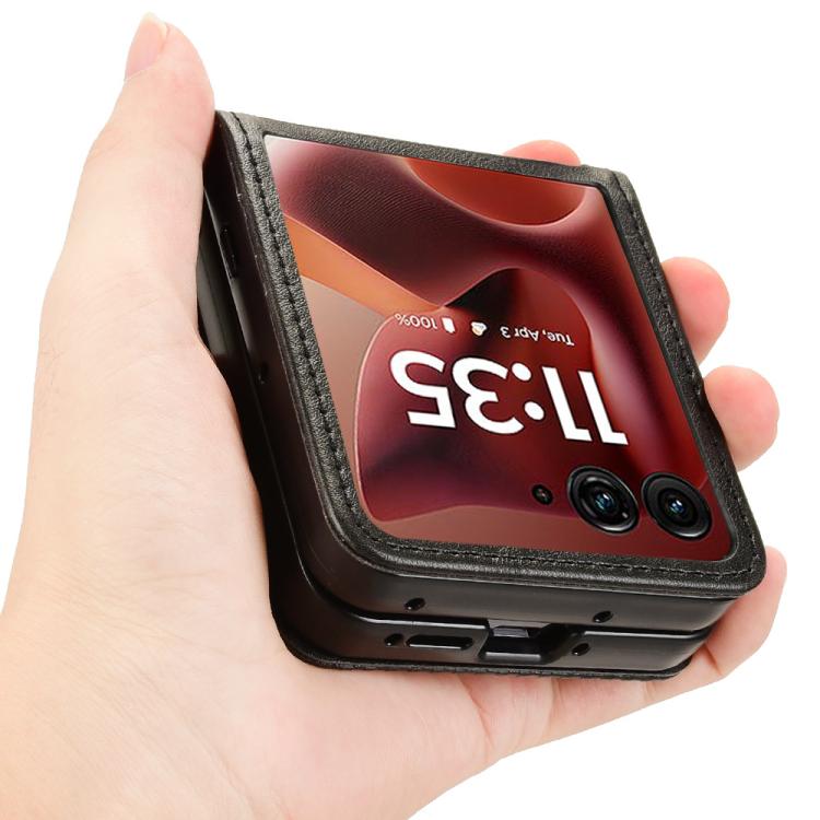 For Motorola Razr 60 Ultra Retro Texture Leather Phone Case