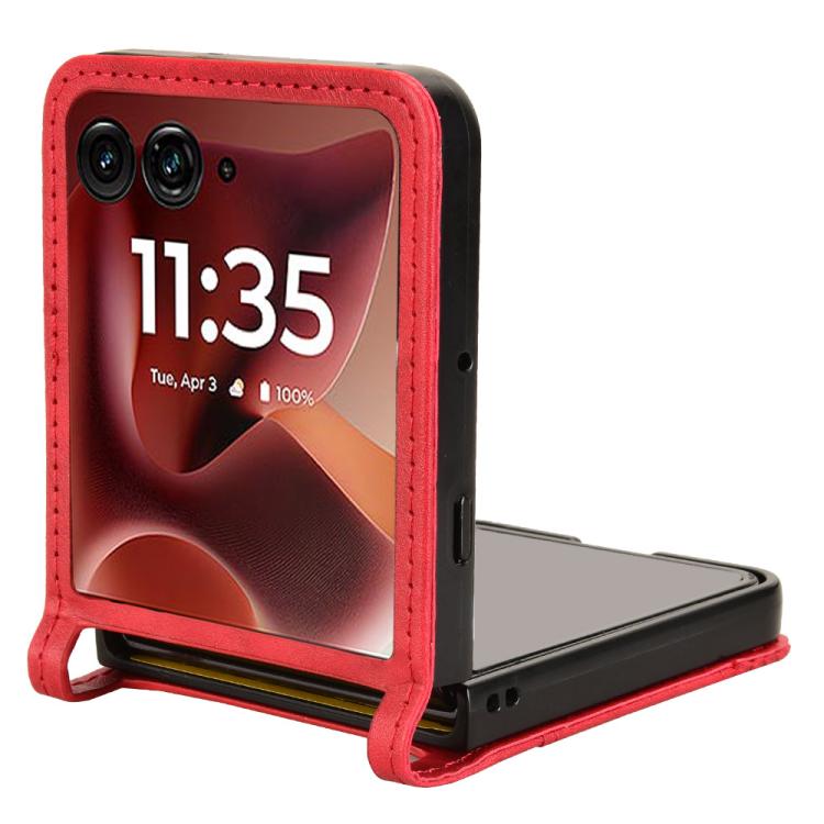 For Motorola Razr 60 Ultra Retro Texture Leather Phone Case