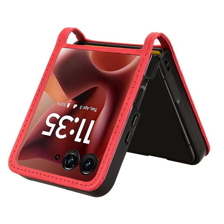 For Motorola Razr 60 Ultra Retro Texture Leather Phone Case