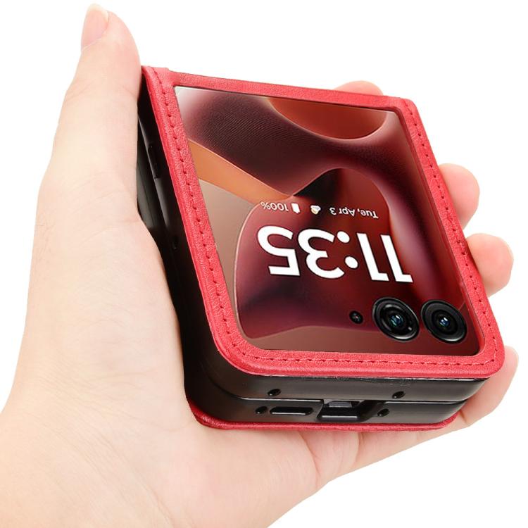 For Motorola Razr 60 Ultra Retro Texture Leather Phone Case