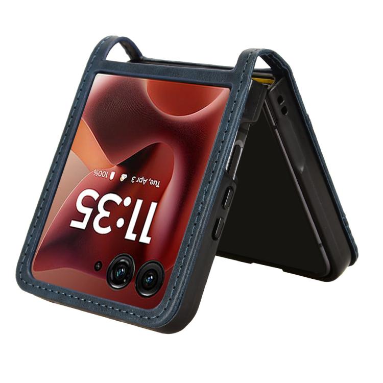 For Motorola Razr 60 Ultra Retro Texture Leather Phone Case