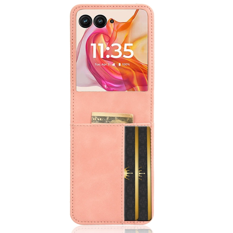 For Motorola Razr 50 Ultra Skin Feel Card Slot Leather Phone Case