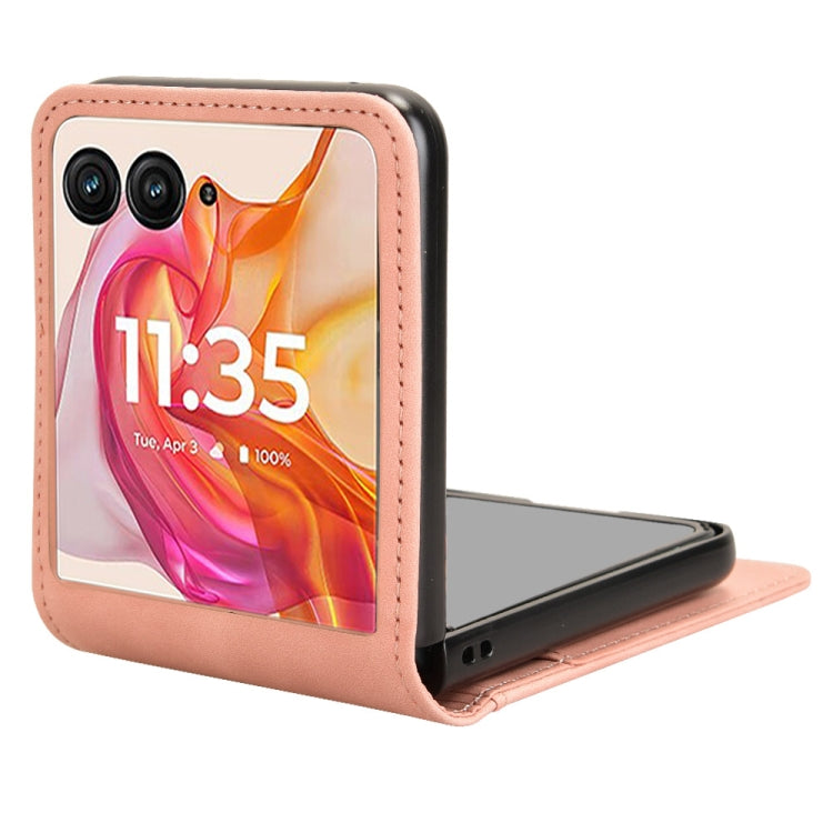 For Motorola Razr 50 Ultra Skin Feel Card Slot Leather Phone Case