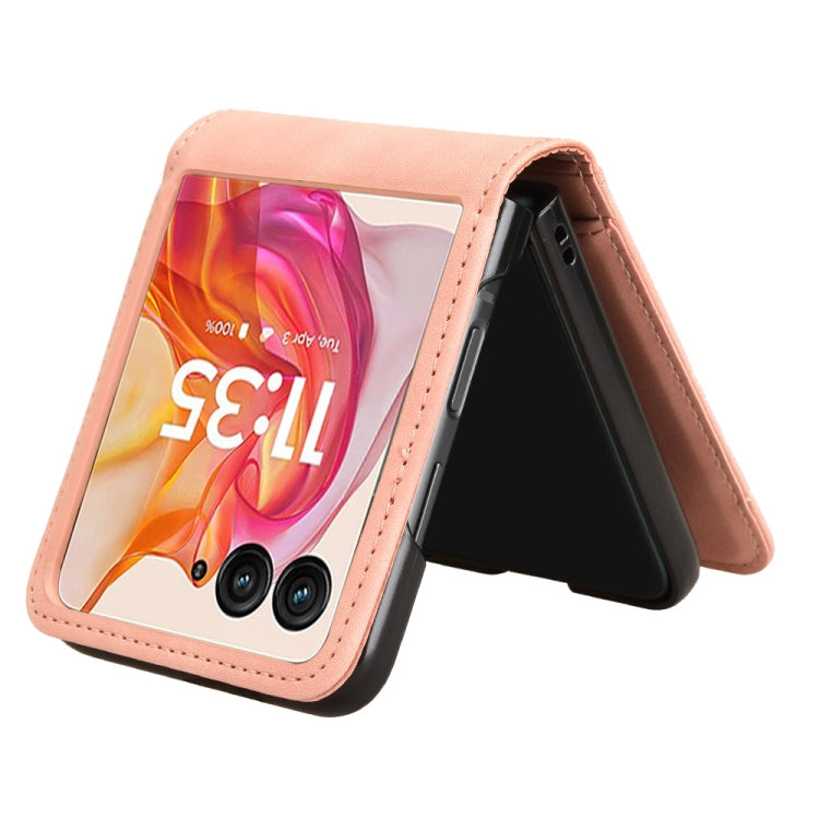 For Motorola Razr 50 Ultra Skin Feel Card Slot Leather Phone Case