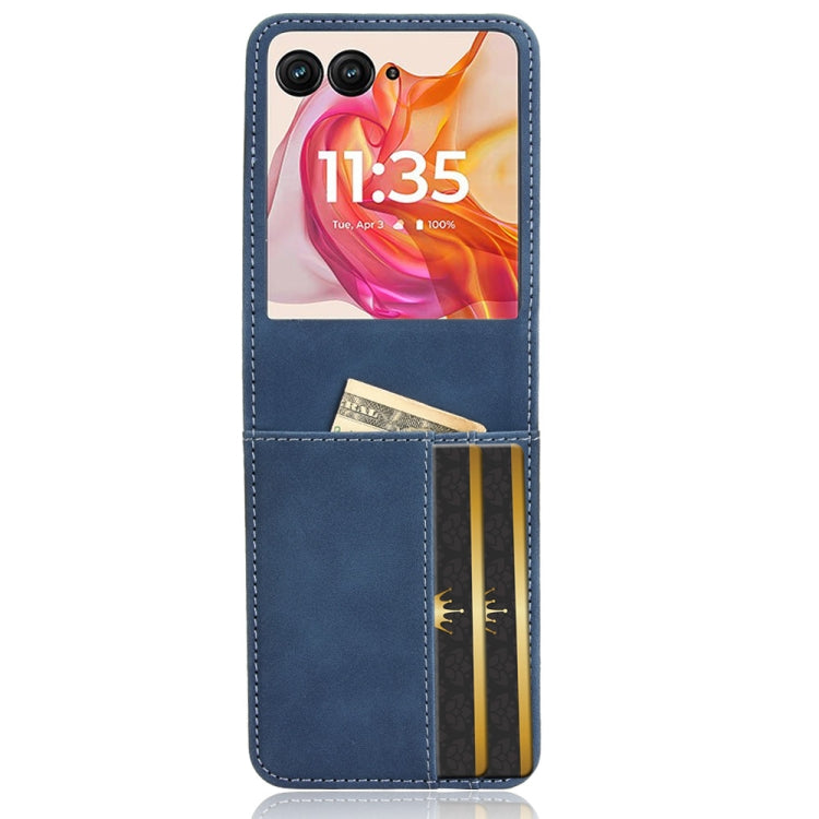 For Motorola Razr 50 Ultra Skin Feel Card Slot Leather Phone Case