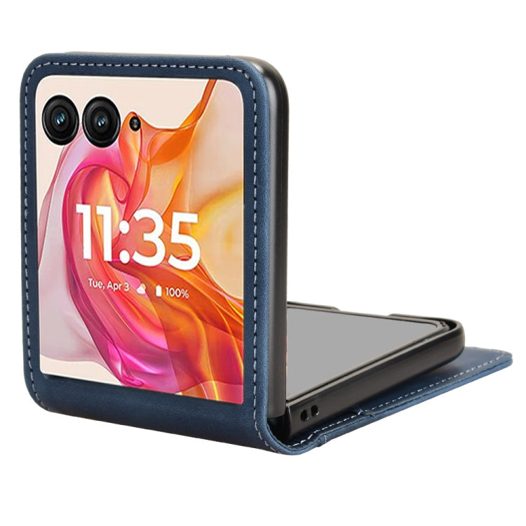 For Motorola Razr 50 Ultra Skin Feel Card Slot Leather Phone Case