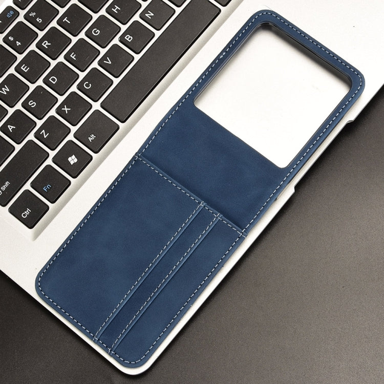 For Motorola Razr 50 Skin Feel Card Slot Leather Phone Case