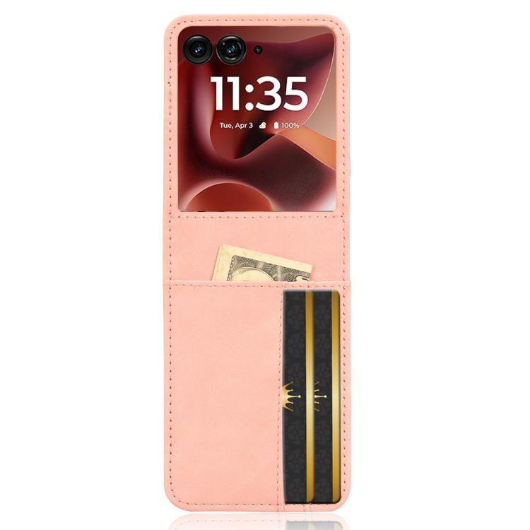 For Motorola Razr 60 Ultra Skin Feel Card Slot Leather Phone Case