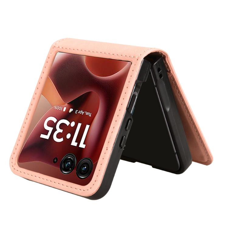 For Motorola Razr 60 Ultra Skin Feel Card Slot Leather Phone Case