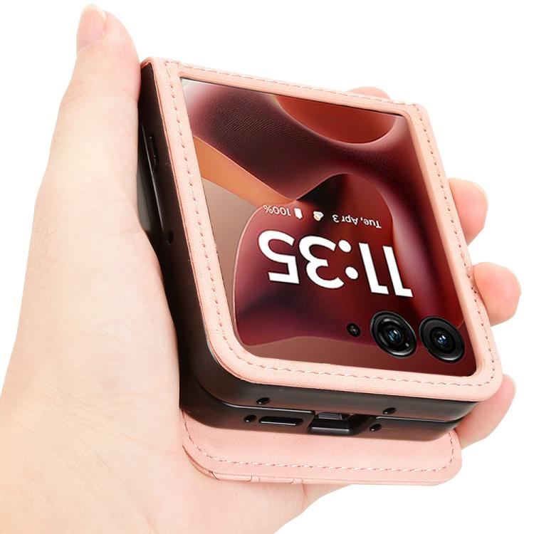 For Motorola Razr 60 Ultra Skin Feel Card Slot Leather Phone Case