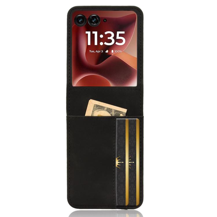 For Motorola Razr 60 Ultra Skin Feel Card Slot Leather Phone Case