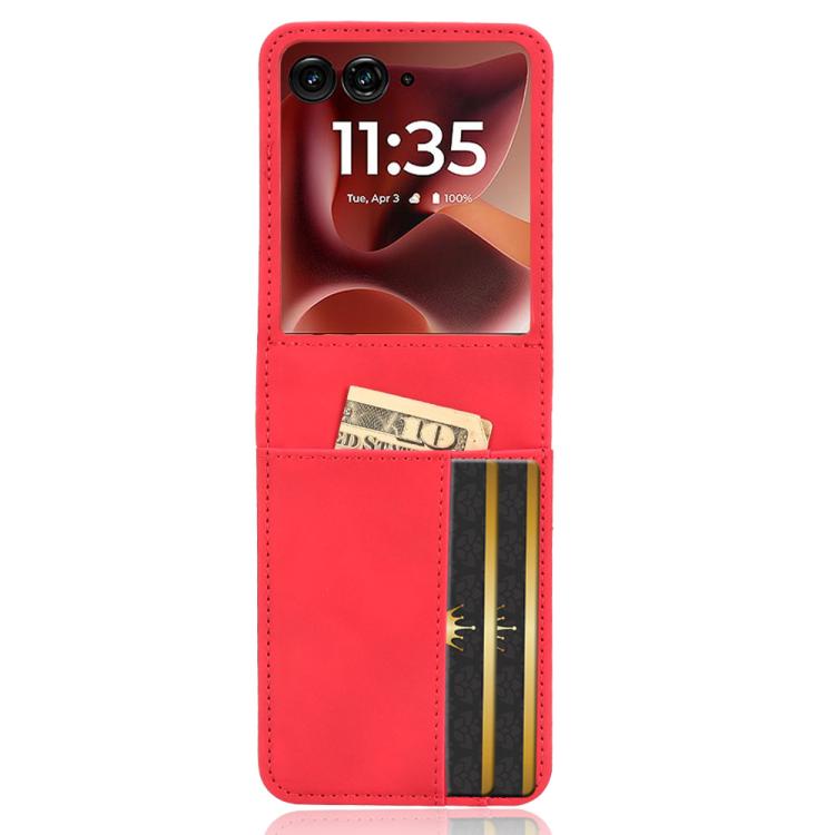 For Motorola Razr 60 Ultra Skin Feel Card Slot Leather Phone Case