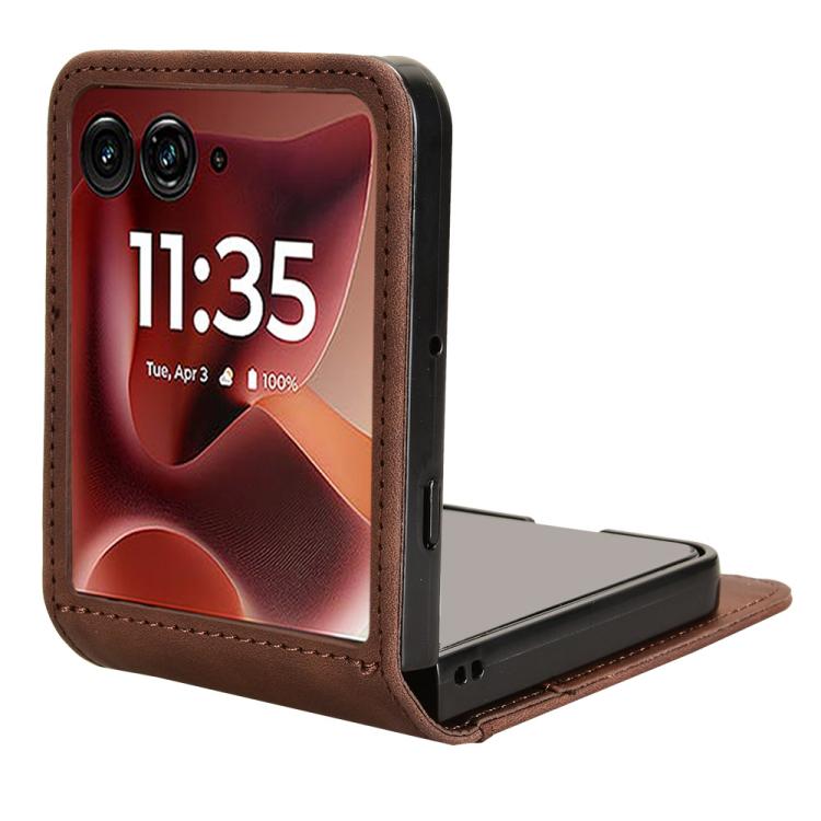For Motorola Razr 60 Ultra Skin Feel Card Slot Leather Phone Case