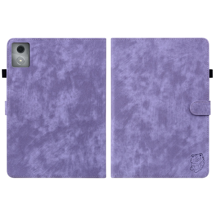 For Lenovo Tab K11 Plus Tiger Pattern Flip Leather Tablet Case