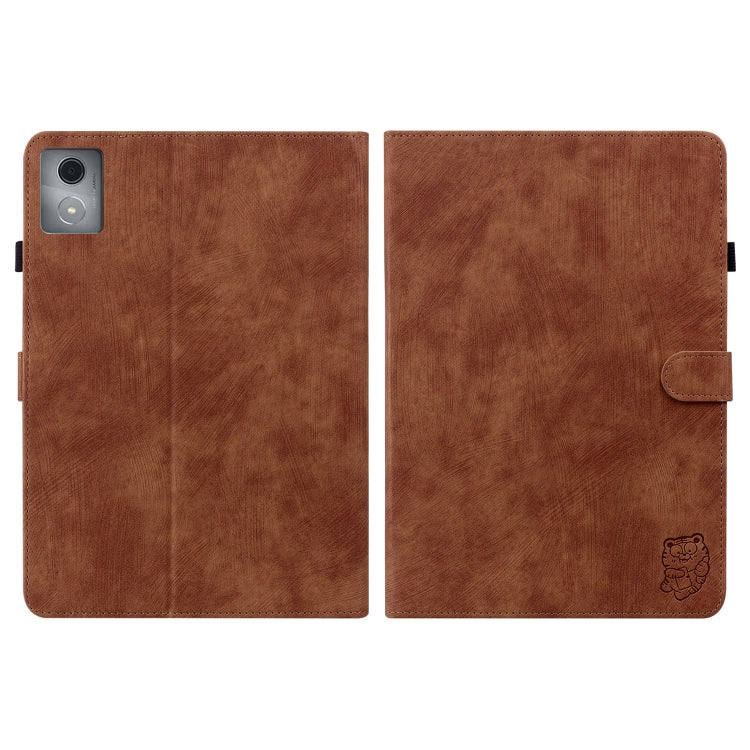 For Lenovo Tab K11 Plus Tiger Pattern Flip Leather Tablet Case