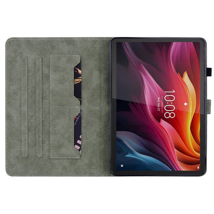 For Lenovo Tab K11 Plus Tiger Pattern Flip Leather Tablet Case