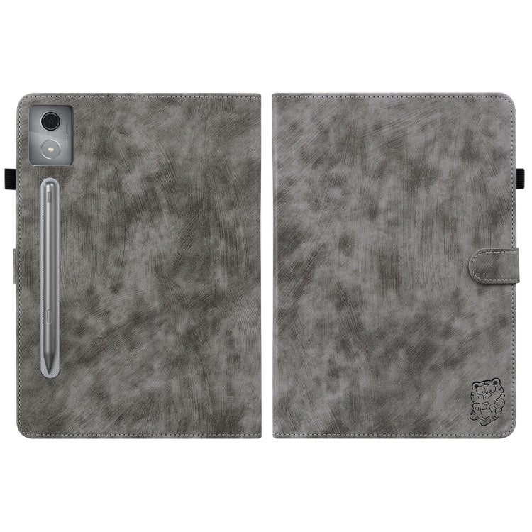 For Lenovo Tab P12 Pro 12.7 2025 Tiger Pattern Flip Leather Tablet Case