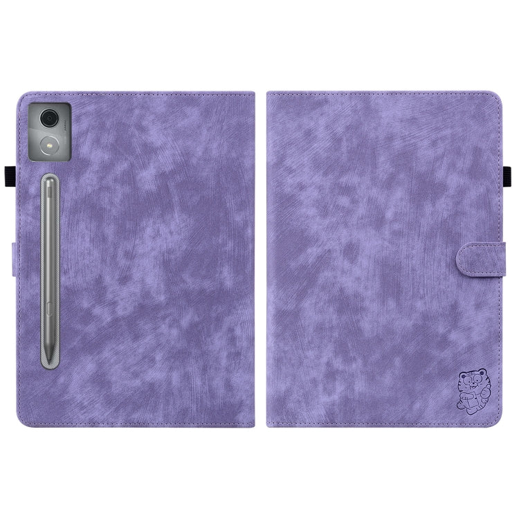 For Lenovo Tab P12 Pro 12.7 2025 Tiger Pattern Flip Leather Tablet Case