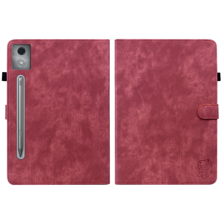 For Lenovo Tab P12 Pro 12.7 2025 Tiger Pattern Flip Leather Tablet Case