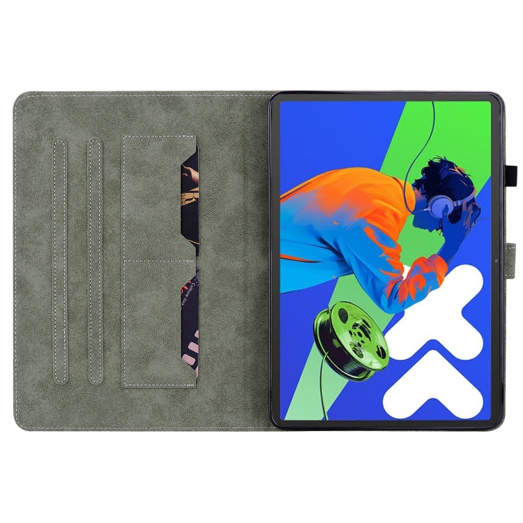 For Lenovo Tab P12 Pro 12.7 2025 Tiger Pattern Flip Leather Tablet Case