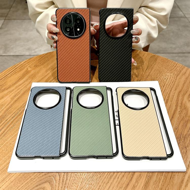 For OPPO Find N5 Weave Texture PC Phone Case