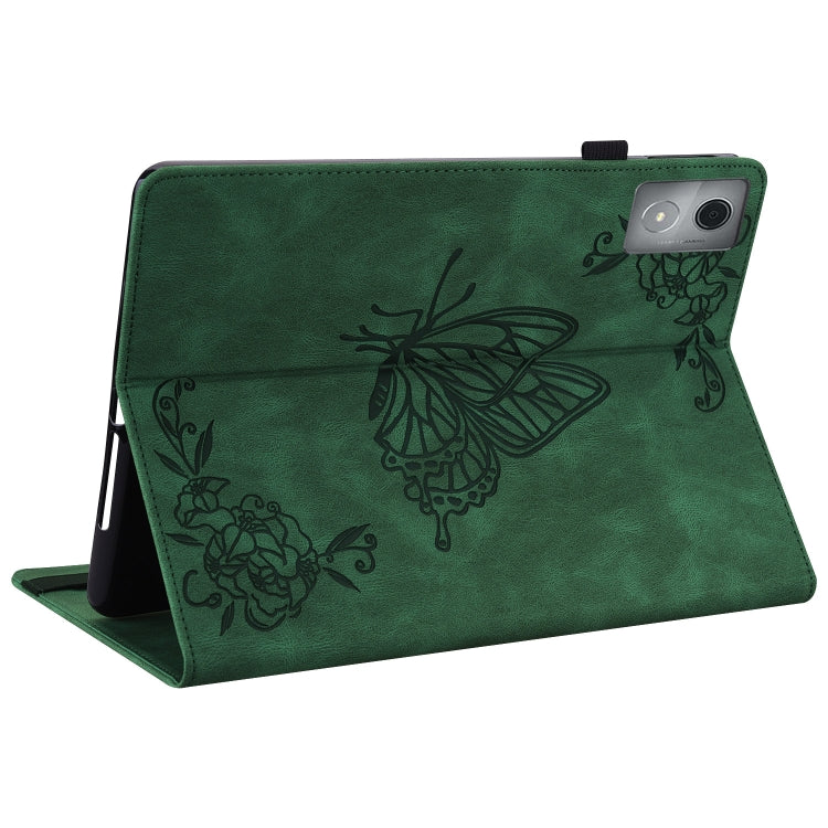 For Lenovo Tab K11 Plus Butterfly Flower Embossed Leather Tablet Case