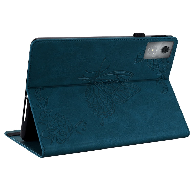 For Lenovo Tab K11 Plus Butterfly Flower Embossed Leather Tablet Case