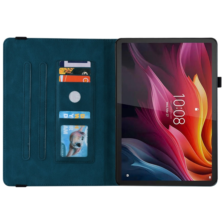 For Lenovo Tab K11 Plus Butterfly Flower Embossed Leather Tablet Case