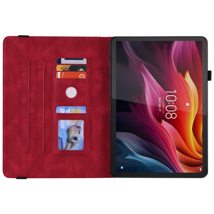 For Lenovo Tab K11 Plus Butterfly Flower Embossed Leather Tablet Case