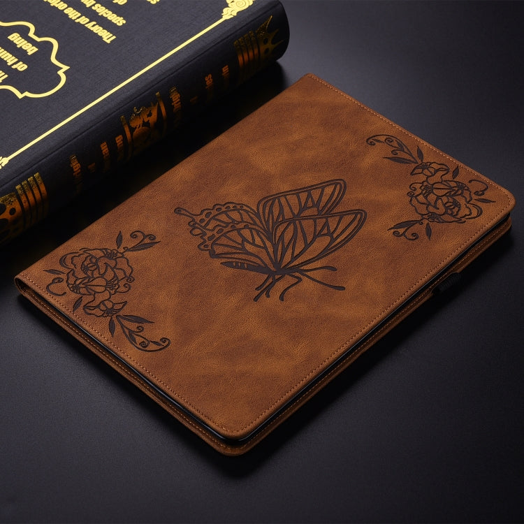For Lenovo Tab K11 Plus Butterfly Flower Embossed Leather Tablet Case